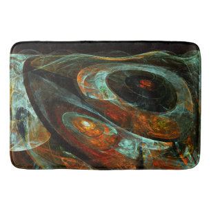 Tapete De Banheiro Divisão de Abstrato de Tempo