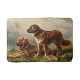 Tapete De Banheiro Dois Cães Vigiantes