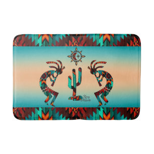 Tapete De Banheiro Dois Southwest Kokopelli Bath Mat