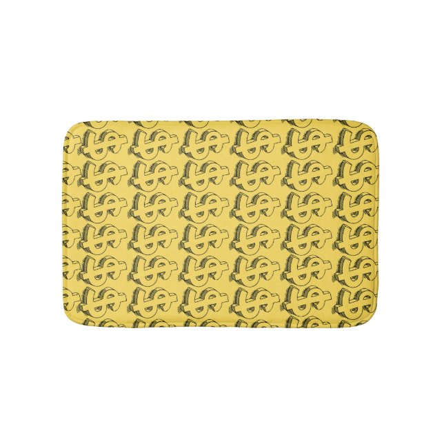 Tapete De Banheiro dolar dourado (frente)