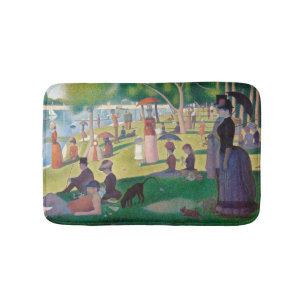 Tapete De Banheiro Domingo na pintura de La Grande Jatte Seurat