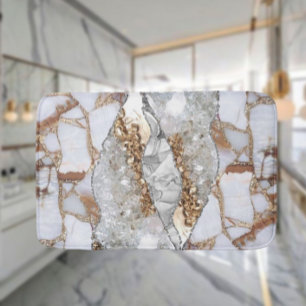 Tapete De Banheiro Dourada textura líquida elegante de luxo