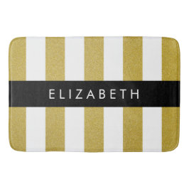 Tapete De Banheiro Douradas faixas, padrão distribuído, linhas, seu n