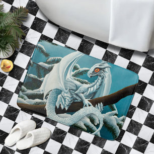 Tapete De Banheiro Dragão De Gelo