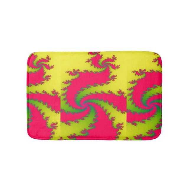 Tapete De Banheiro Dragão Fractal Bath Mat Chinês de Ano Novo (frente)