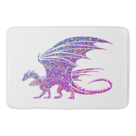 Tapete De Banheiro Dragão Mosaico Incrível