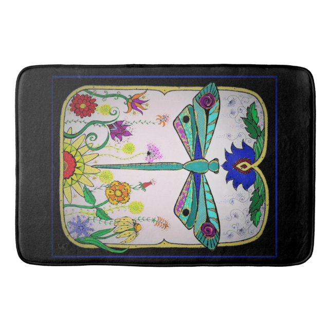 Tapete De Banheiro Dragonfly (Frente)