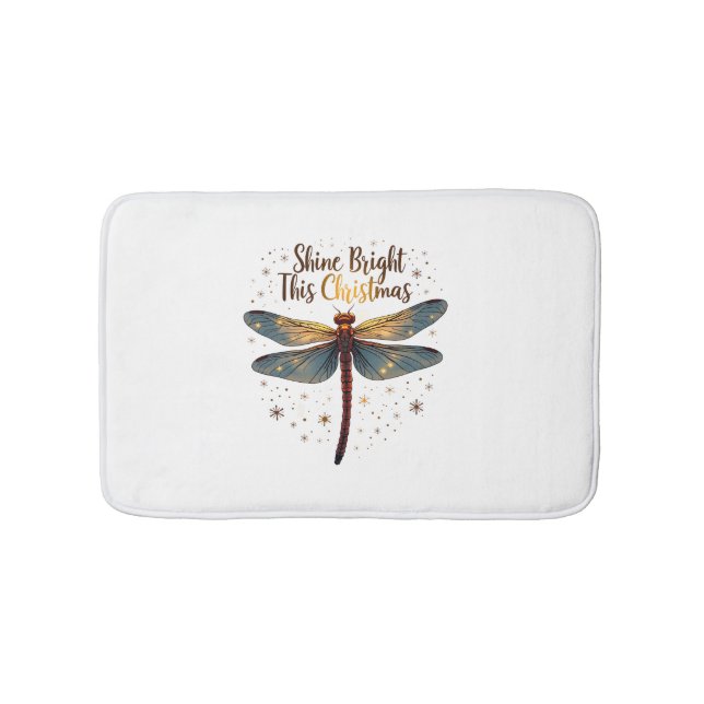 Tapete De Banheiro Dragonfly Estrela de Natal (frente)
