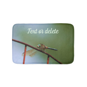 Tapete De Banheiro Dragonfly On Wire Fence Close Personalizado