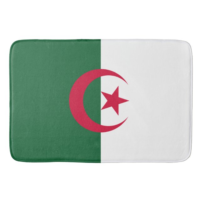 Tapete De Banheiro Drapeau Algérie (Frente)