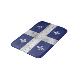 Tapete De Banheiro Drapeau du Québec, estilo grunge érodé