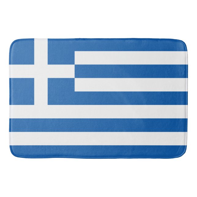 Tapete De Banheiro Drapeau Grèce (Frente)