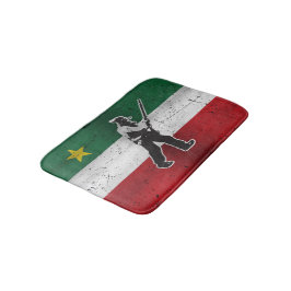 Tapete De Banheiro Drapeau Québec e Patriote Henri Julien érodé