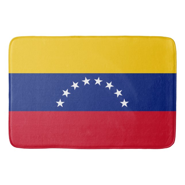 Tapete De Banheiro Drapeau Venezuela (Frente)