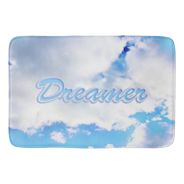 Tapete De Banheiro Dreamer Puffy White Clouds e Blue Sky (Frente)
