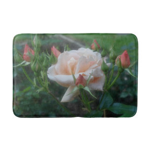Tapete De Banheiro Dreamy Peach Rosa e Rosebuds Fllower