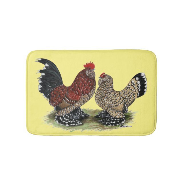 Tapete De Banheiro D'Uccle Bantams: Mille Fleur (frente)
