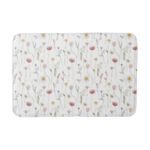 Dusty Pink Watercolor Wildflower