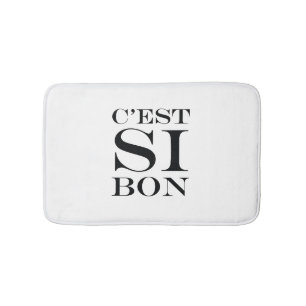 Tapete De Banheiro É tão bom - francês do Bon de C'est Si