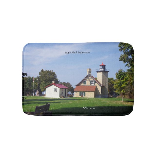 Tapete De Banheiro Eagle Bluff Lighthouse 2025 bathmat (frente)