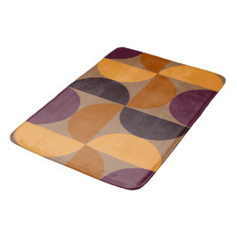 Tapete De Banheiro Eclipse de Vinho Queimado Moderno do Século médio