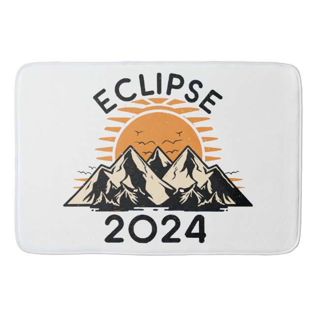 Tapete De Banheiro Eclipse Solar Total 2024 (Frente)
