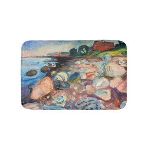 Tapete De Banheiro Edvard Munch - Shore com Casa Vermelha