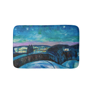 Tapete De Banheiro Edvard Munch - Starry Night 1922