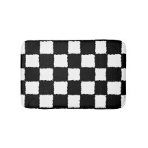 Efeito Checkered preto e branco do Splatter