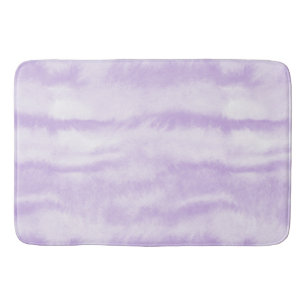 Tapete De Banheiro Efeito de Tinta Aguada em Lavanda Pastel com Tie-D