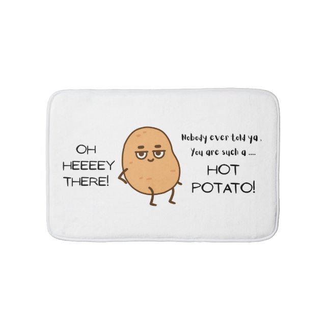 Tapete De Banheiro Ei aí! Batata Quente  (frente)