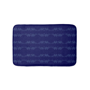Tapete De Banheiro Electric Blue Neural Horizon Abstract Pattern