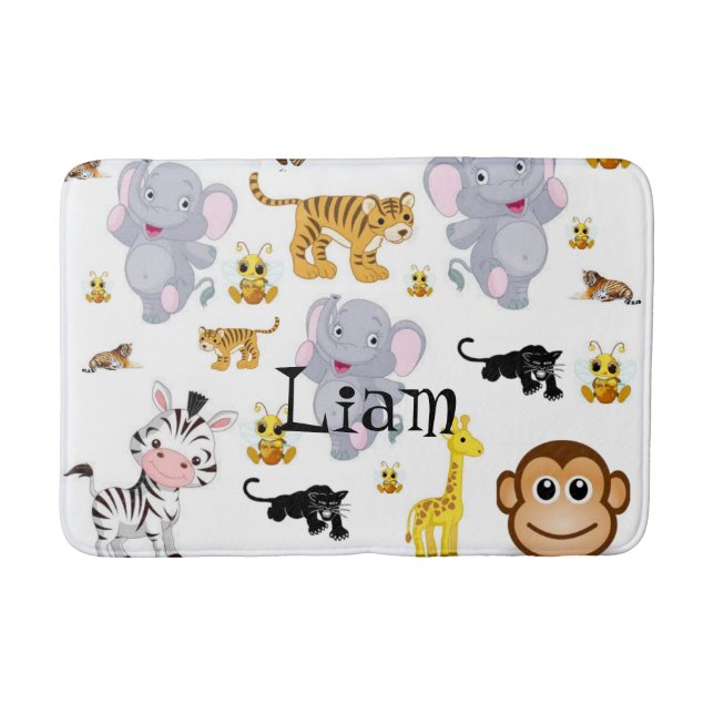 Tapete De Banheiro Elefante Tiger Bathroom Mat (Frente)