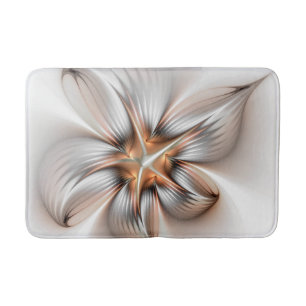 Tapete De Banheiro Elegância Floral Moderna Abstrato de Arte Fractal