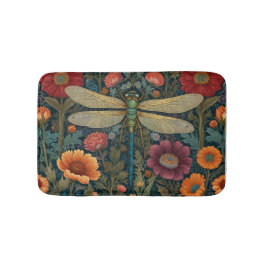 Tapete De Banheiro Elegant art nouveau Autumn floral Dragonfly