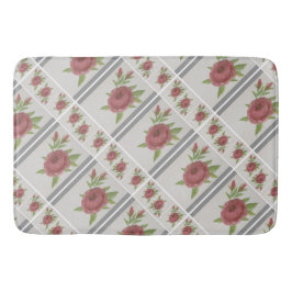 Tapete De Banheiro Elegante Floral Mat