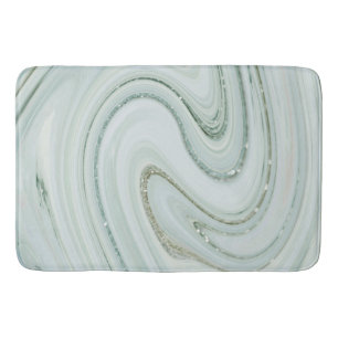 Tapete De Banheiro Elegante Marble Swirl Glitter Padrão Sparkle Glam