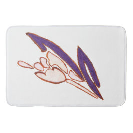 Tapete De Banheiro Elegante Rosa Watercolor Art Impressão