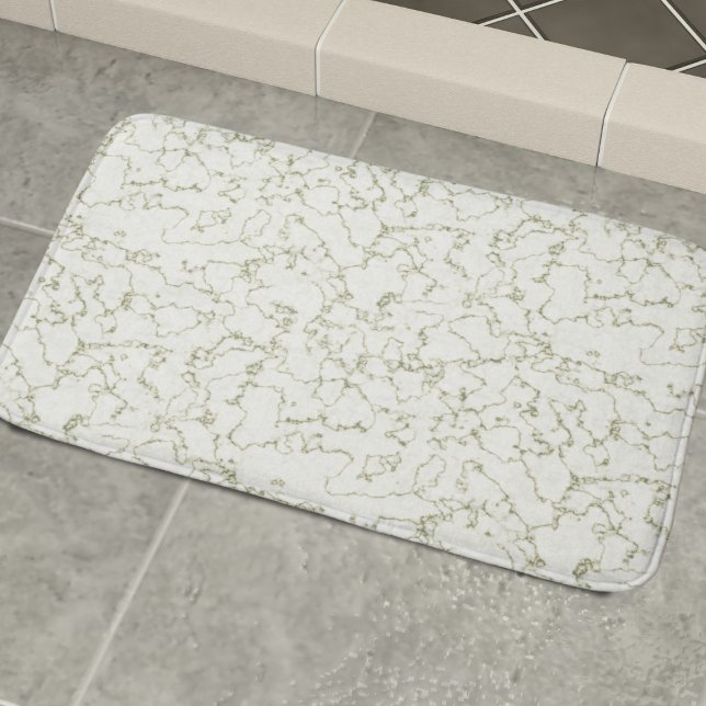 Tapete De Banheiro Elegante Sage Green Marble Bath Mat (Sage green marbled bath mat just for you)