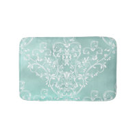Elegante Teal e White Damask