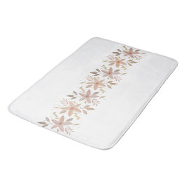 Tapete De Banheiro Elegante Terracotta Blush Watercolor Floral