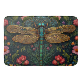 Tapete De Banheiro Elegante Vintage dragonfly boho botânico