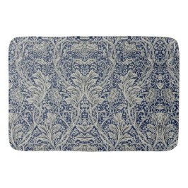 Tapete De Banheiro Elegante William Morris Floral Blue Padrão Branco