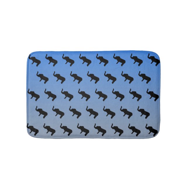 Tapete De Banheiro Elephant Silhouette Pattern (frente)