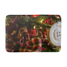 Tapete De Banheiro Em Uma Árvore de Natal