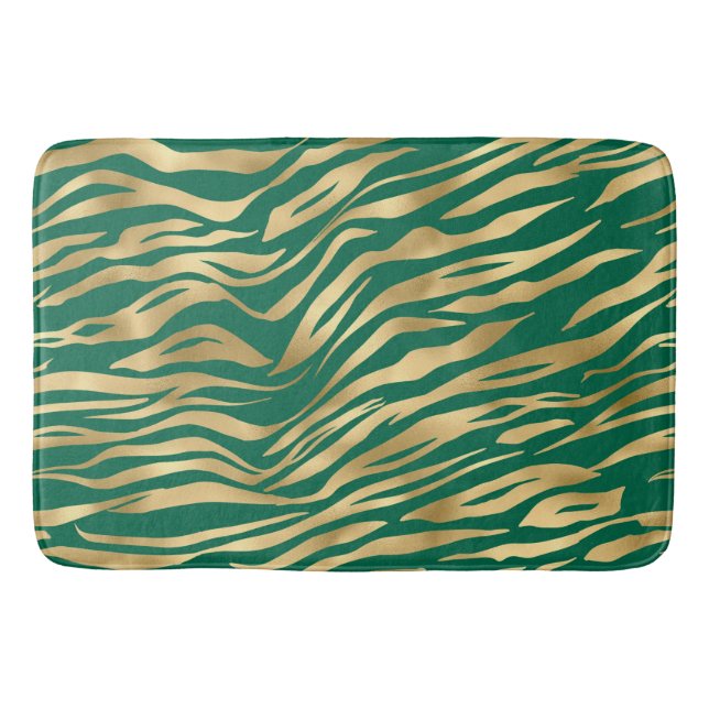 Tapete De Banheiro Emerald e Dourado Safari Series Design 2 (Frente)