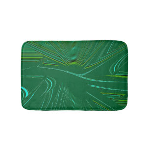 Tapete De Banheiro Emerald Green Faux Brocade