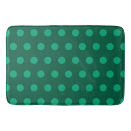 Tapete De Banheiro Emerald Green Polka Dots 