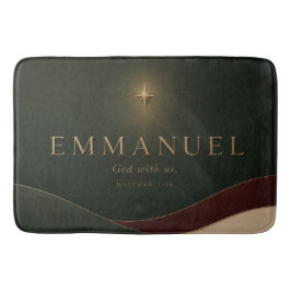 Tapete De Banheiro EMMANUEL | Mateus 1:23 Cristão