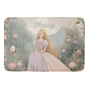 Tapete De Banheiro Encantada Princesa Rapunzel